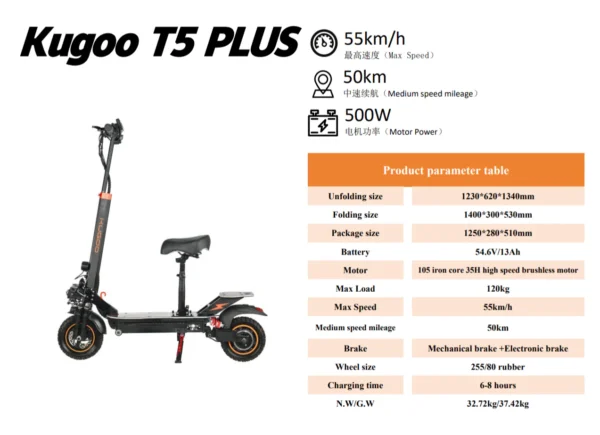 T5 Plus Electric Scooter