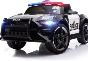 TechPlus-Electric Police Ride on Car with Parental Remote Control