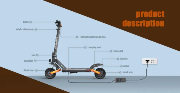 Original  Kugoo Kirin G2 Pro Folding Electric Scooter